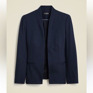 J. Crew Navy Going-out Blazer In Stretch Twill For Women